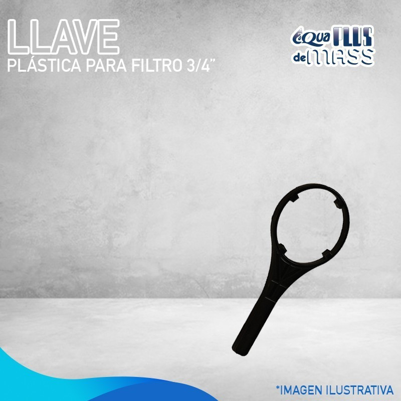 83E-0112, LLAVE PLÁSTICA PARA FILTRO 3/4”