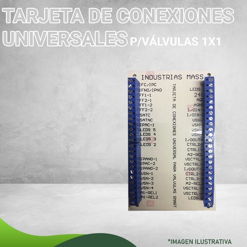 13N-2327, TARJETA DE CONEXIONES UNIVERSAL VALVULA 32101509